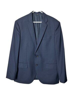 J Crew Blazer Mens 41R Navy Blue Crosby Sport Coat Loro Piana super 120s wool
